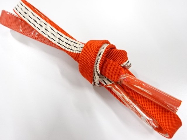 JAPANESE KIMONO / UNUSED HAND-TIED OBIJIME